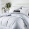 All Seasons Down Alternative Comforter White Soft Polyester Duvet Insert with Corner Tabs